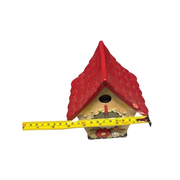 Mary Engelbreit Cottage Birdhouse Floral Whimsical Clock Works! Rare! - Picture 7 of 7
